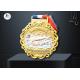 Colorful Printing 65×4MM Sports Award Medals And Ribbons