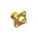 Gold Plated Flange Mounting 50Ohm SMA Female Connector