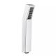 Square ABS Plastic Rainfall Handheld Shower Head With Handheld Sprayer Brushed Finish