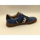 Navy Non Slip Womens Leisure Shoes One Unit TPR Outsole With Pusable Latex