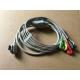 GE-SEER Light 5lead holter ecg cable with AHA typev2008594-001 Manufacturer with good price