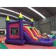 Industrial Inflatable Slide And Bounce House Durable Double Zippers