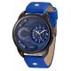 Big size Round Alloy Wrist Watch , Custom Design Metal Material Genuine Leather Strap Japan Movement Fashion Watch ,OEM