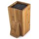Durable Wood Kitchen Bamboo Knife Block Set High Temperature Tolerance