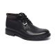 Stylish Comfortable Black Lace Up Breathable Leather Boots