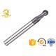CNC Two Flute Carbide Ball End Mill High Strength Accuracy More Than 0.01mm