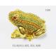 Animal trinket jewelry box Frog diamond decoration pewter jewelry box