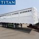 Side wall trailer | Most popular 3 axle 60 ton dropside trailer for sale in Sudan
