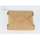 Square Kraft Paper Custom Disposable Food Containers PE / PLA Lining For Salad / Snacks