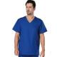 Strech Solid Color Hospital Scrub Suit Blue Medical Custom Logo