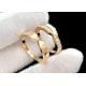 Snake 18k Gold Diamond Engagement Ring 0.30ct 3.98g weight Prong Setting