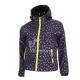 4 Way Stretch Bonded Microfleece Windproof Softshell Jackets With Shiny Print