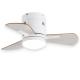 White 24 Inch Kitchen Ceiling Fans With Light Plywood Acrylic
