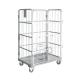 Transport Duty Foldable Rolling Cage Storage Powder Coated Finish