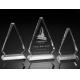 prestige triangle crystal award/2d triangle crystal award/blank crystal triangle award