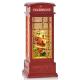 Telephone Booth Latern  Christmas Glittering Lighted Musical Water Globe Lantern