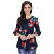 Women Fasion 2018 New Arrival Woman Top Belled Sleeve Shirts Floral Casual Tops