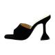 Suede Snake ODM Women High Heeled Shoes With Signature Martini Heels
