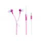 Durable Zipper Style Earphones , 32 Ohm Impedance Wired Earphones With Mic