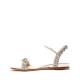 Plus Size 41 10inch Comfortable Flat Sandals With Sparkling Diamonds
