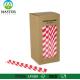 Biogradable customized kraft box packed  colorful drinking paper straws