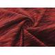 190GSM Stretchy Weft Knitting Fabric 100 Polyester Microfiber For Yoga Clothes Heather Red