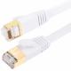 Flat Ethernet Cat7 Patch Cord SFTP Shielded Multipurpose White Color