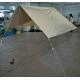 White Outdoor Canvas Tent / Waterproof Teepee Bell Tent For Family Anti-UV