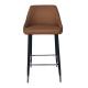 upholstered 0.078CBM/CTN PU Leather Bar Stool BC-414