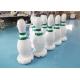 1.2m PVC Tarpaulins White Inflatable Human Bowling Pins For Sports Games