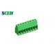 2.54mm PCB Terminal Block Brass Green Right  Angle Wire Inlet