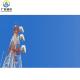 Customized Telecom Steel Tower With Hot Dip Galvanized Surface Treatment