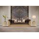 Modern Luxury Italian Leather Living Room 7 Seater Sofa Set For Villa
