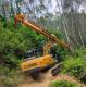 Wood Grapple Excavator Telescopic Arm , Tree Care Excavator Telescopic Boom