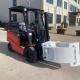 2 Ton 4 Wheel Counterbalanced Forklift Truck with DC Motor Electric Forklift with Paper Roller Clamps