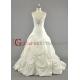 2013 A-line strapless train pleated lace beaded taffeta ivory bridal dresses BDGD1001
