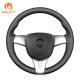 MEWANT Automobile Leather Custom Steering Wheel Cover Car Accessories Interior Decorative Cover Wholesale For Chevrolet Spark EV