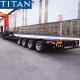 Detachable Gooseneck Trailer with 2 Axle Dolly Front Loading Lowboy Trailer