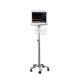 304 Stainless Steel Rolling Patient Monitor Trolley Height Adjustable For Ward