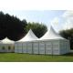 Full Sapce 8mx8m Solid Wall Pagoda Party Tent Aluminum Structure