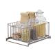 Stackable Metal Wire Storage Basket Sustainable And Multi-Functional Under Sink Organizer Sliding Storage Basket