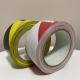 Soft Yellow Black PVC Floor Marking Tape With Spec 48mm X 20m Abrasion Proof