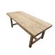 Oak Wood Leg Wood Top Dining Table For Home Restaurant Hotel