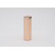 Square Gold Aluminum Magnet Lip Balm Containers Bulk