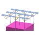 Durable Aluminum Solar Panel Pole Mount Bracket System For Solar Power Agricultural Greenhouses