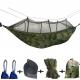 Green Lightweight Double Hammock , Outdoor Camping Hammock For Hiking Travelling