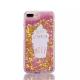 TPU Ice Cream Shape English Word Pasted Glitter Flash Quicksand Back Cover Cell Phone Case For iPhone 7 6s Plus
