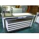 Attractive Lighted Jewelry Display Case Fully White Lacquer Color Surface