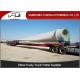 60 Ton Load Extendable Lowboy Semi Trailer , Wind Blade Transport Low Loader Trailer 