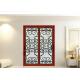 Wrought Iron Security Doors Glass Agon Filled 22*64 inch Size Shaped Wrought Iron Exterior Doors